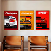 Toile - Supercar Trio